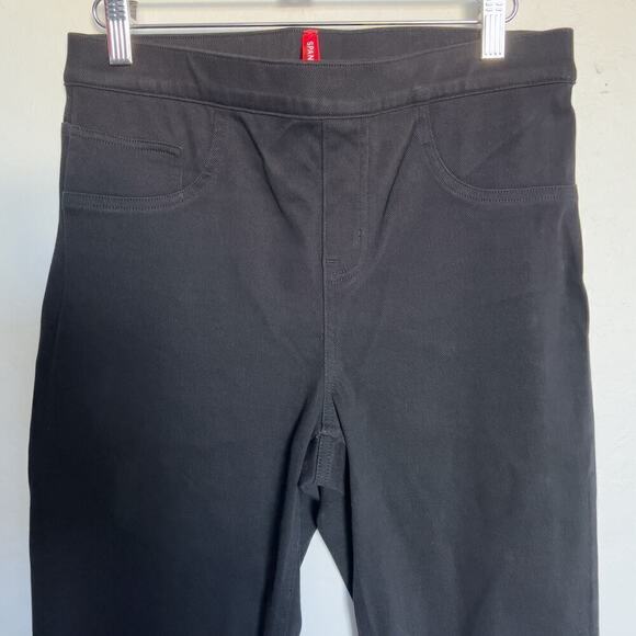 Spanx Jean-ish Ankle Leggings Pullon Pants Pockets Medium Black Basic Staple - Picture 4 of 7